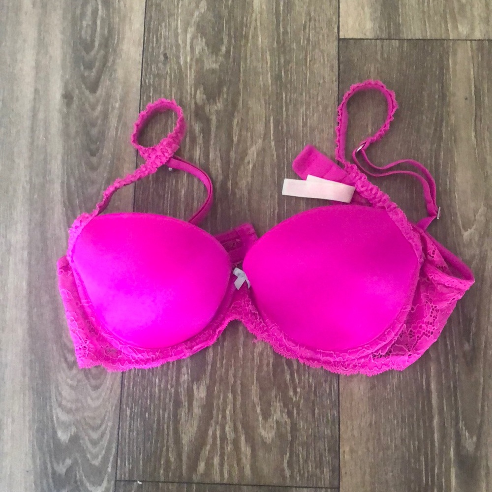 Hot Pink PINK Flirt Push Up Bra